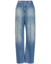 MM6 by Maison Margiela - Faded Pleated Jeans - Lyst