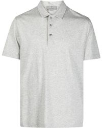 Canali - Plain Cotton Polo Shirt - Lyst