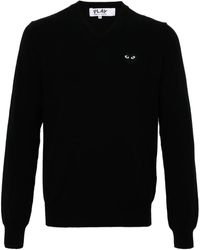 COMME DES GARÇONS PLAY - Pullover Mit Herz-Patch - Lyst