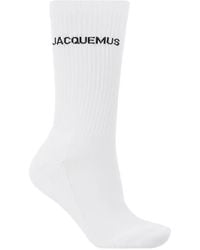 Jacquemus - Logo-Embroidered Socks - Lyst