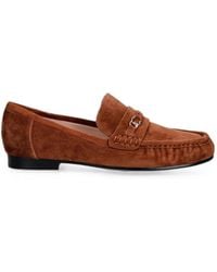 Coccinelle - Logo-Plaque Suede Loafers - Lyst
