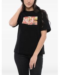 DIESEL - Logo-Print Cotton T-Shirt - Lyst