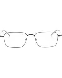 Saint Laurent - Rectangle-Frame Glasses - Lyst
