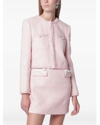 Self-Portrait - Sequin-Embellished Bouclé Jacket - Lyst