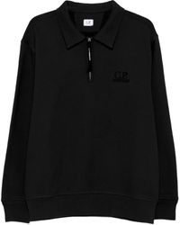 C.P. Company - Polo-Neck Half-Zip Sweatshirt - Lyst