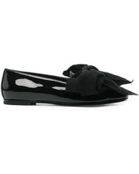 Agl Attilio Giusti Leombruni - Bow-Detail Leather Ballet Flats - Lyst
