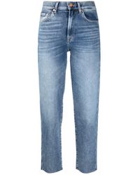 7 For All Mankind - Malia High-waisted Straight Leg Jeans - Lyst