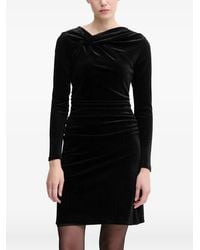 DKNY - Twisted Long-Sleeve Mini Dress - Lyst