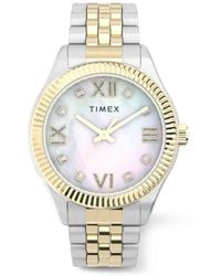 Timex - Legacy 34Mm Fluted-Bezel Watch - Lyst