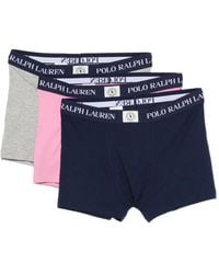 Polo Ralph Lauren - Logo-Waistband Boxer Briefs Set Of Three - Lyst