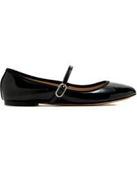 House Of Ballerinas - エナメルレザー バックル フラットシューズ - Lyst