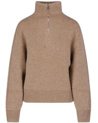 Almada Label - Quarter-Zip Knitted Sweater - Lyst