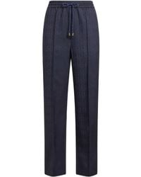 Etro - Wollen Joggingbroek Met Jacquard - Lyst