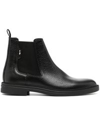 BOSS - Leather Chelsea Boots - Lyst