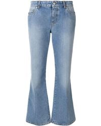 Alexander McQueen - Cropped-Jeans mit ausgestelltem Bein - Lyst
