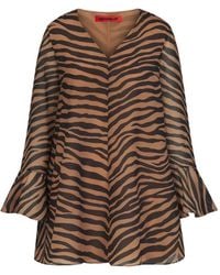 Simon Miller - Marion Tiger-Print Mini Dress - Lyst
