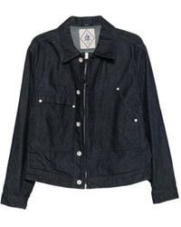 C.P. Company - 3/1 Denim Zip Jacket - Lyst