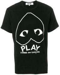 COMME DES GARÇONS PLAY - T-shirt Met Logoprint - Lyst