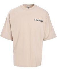 A PAPER KID - Logo Cotton T-Shirt - Lyst