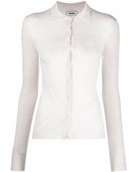 Dames Kleding voor voor Truien en gebreide kleding voor Cardigans Nanushka Button-down Vest in het Bruin 