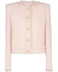 Balmain - Tweed Jack - Lyst