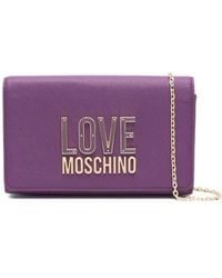 Love Moschino - Bandolera esmaltada con letras del logo - Lyst