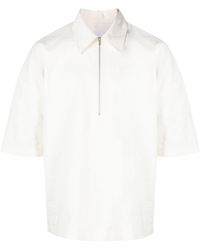 Jil Sander - Short-sleeve Zip-fastening Shirt - Lyst