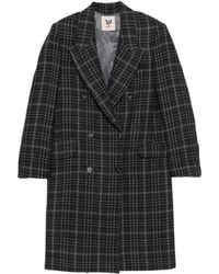 Aniye By - Double-breasted checked coat - Lyst