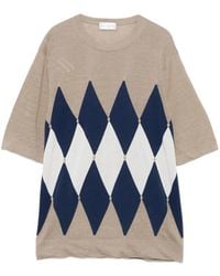 Ballantyne - Argyle-Pattern T-Shirt - Lyst