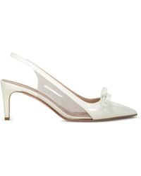 Red(V) - Bow-Detail Slingback Pumps - Lyst