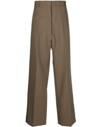 Quira - Pressed-crease Wool Tailored Trousers - Lyst