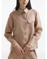 Mia Peculiar - Wave Linen Shirt - Lyst