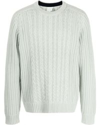 Paul Smith - Ribbed-trim Cable-knit Jumper - Lyst