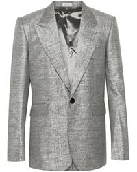 McQueen - Sakko Im Metallic-Look - Lyst