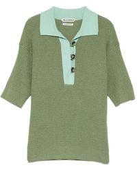 JW Anderson - Waffle-Knit Short-Sleeve Sweater - Lyst