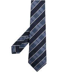 Kiton - Diagonal Stripe Silk-blend Tie - Lyst