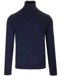 Al Duca d'Aosta - Ribbed-Trim Cashmere Jumper - Lyst