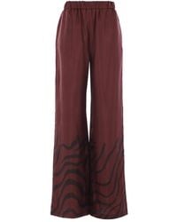 Raquel Diniz - Pantalones anchos con estampado de cebra - Lyst