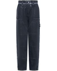 Dion Lee - Laminated-finish Straight-leg Jeans - Lyst