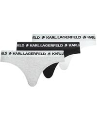 Karl Lagerfeld - Drie Slips Met Logoband - Lyst