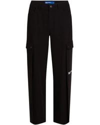 KARL LAGERFELD - Wide-Leg Cargo Trousers - Lyst