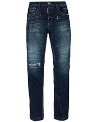 DSquared² - Distressed Paint-Splatter Jeans - Lyst