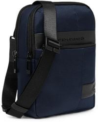 Piquadro - Logo-Embossed Crossbody Bag - Lyst