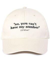 Off-White c/o Virgil Abloh - Quotes Embroidered Baseball Cap - Lyst