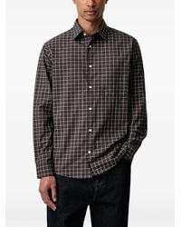 Lindbergh - Grid-Check Chest-Pocket Shirt - Lyst