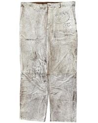PALY - The Realm Painted Suede Jeans - Lyst