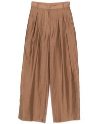 SOLOTRE - Plissierte Hose - Lyst
