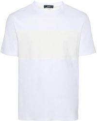 Herno - T-shirt Met Logo-reliëf - Lyst