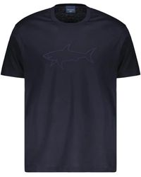 Paul & Shark - Embroidered-Logo Crew-Neck T-Shirt - Lyst
