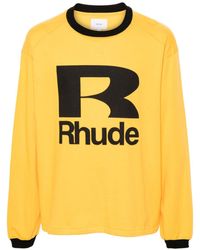 Rhude - Petrol Cotton Sweatshirt - Lyst